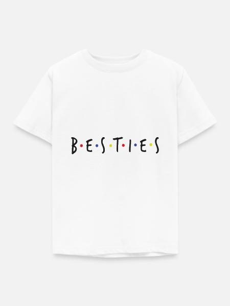 Besties - Kinder T-Shirt - Weiß