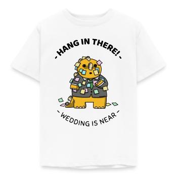 Dinosaurier T-Rex Hochzeitstag Ehepaar Geschenk - Kinder T-Shirt - Weiß - Vorne - AI Model Kid Male (0cm)