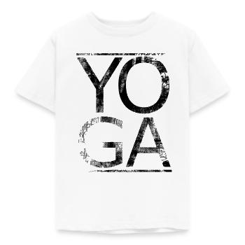 Yoga - Kinder T-Shirt - Weiß - Vorne - AI Model Kid Male (0cm)