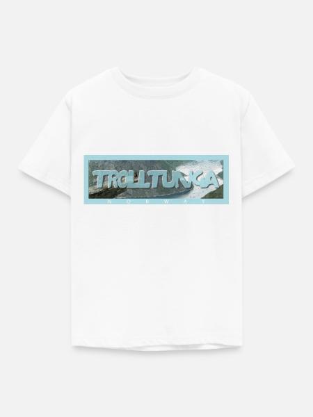 Trolltunga Fells - Norwegen - Kinder T-Shirt - Weiß