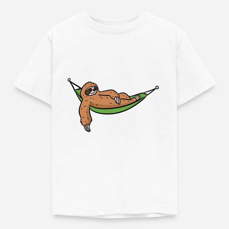 hammock and sloth hammock and sloth - Kids' T-Shirt - white
