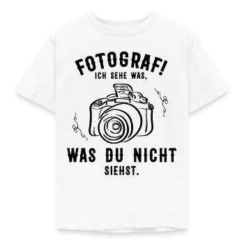 La photographie | Photographes | photographe - T-shirt Enfant - blanc - Devant - AI Model Kid Male (0cm)