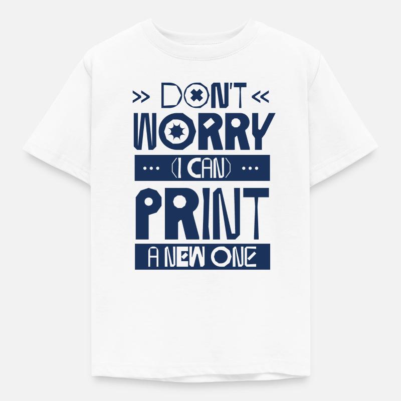 Imprimeur 3D Impression 3D - T-shirt Enfant - blanc