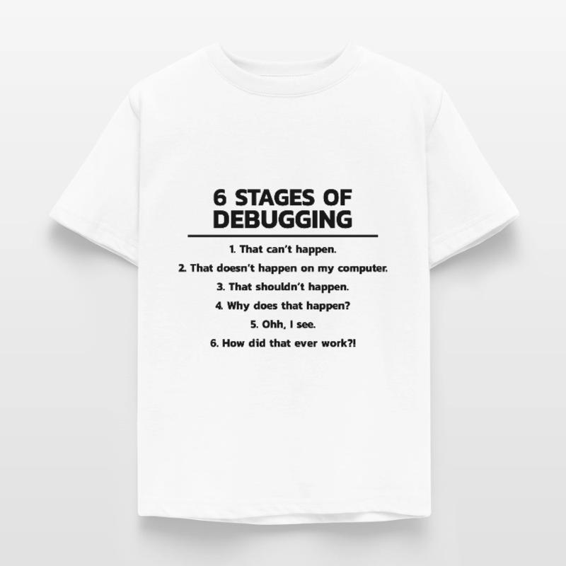 Programmierer Debugging Debug Kinder T-Shirt