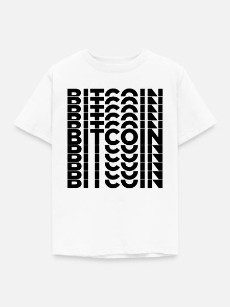 BITCOIN - Kinder T-Shirt - Weiß