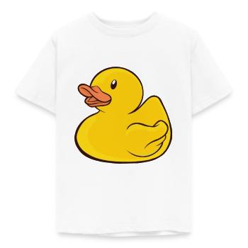 Badeente Gummiente - Kinder T-Shirt - Weiß - Vorne - AI Model Kid Male (0cm)