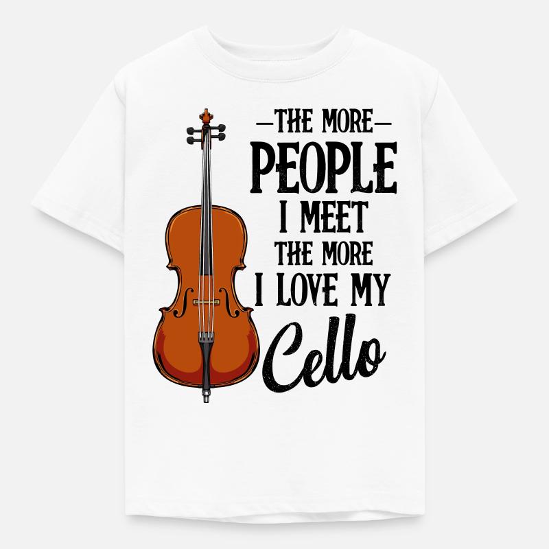violoncelle - T-shirt Enfant - blanc