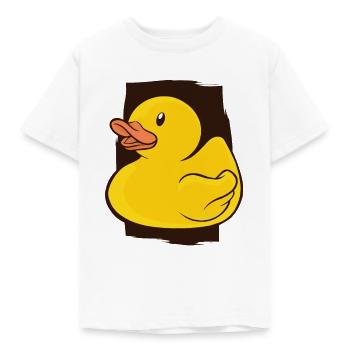 Badeente Gummiente - Kinder T-Shirt - Weiß - Vorne - AI Model Kid Male (0cm)