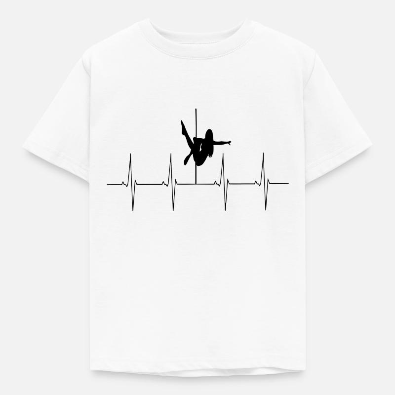 Pole dance - Kids' T-Shirt - white