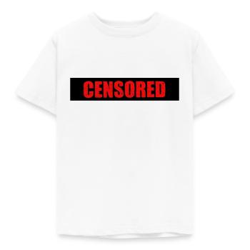 censored - Kinder T-Shirt - Weiß - Vorne - AI Model Kid Male (0cm)