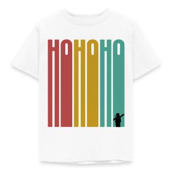hohoho retro - Kids' T-Shirt - white - Front - AI Model Kid Male (0cm)