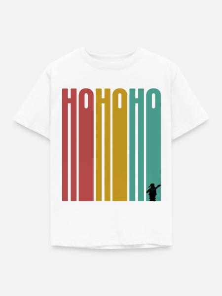 hohoho retro - Kinder T-Shirt - Weiß
