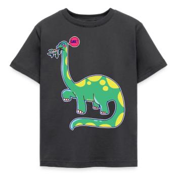 Dinosaure est de mauvaise humeur - T-shirt Enfant - charbon - Devant - AI Model Kid Female (0cm)