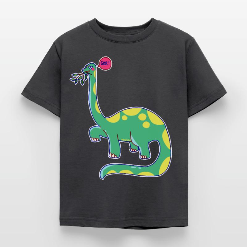 Dinosaurier hat schlechte Laune Kinder T-Shirt