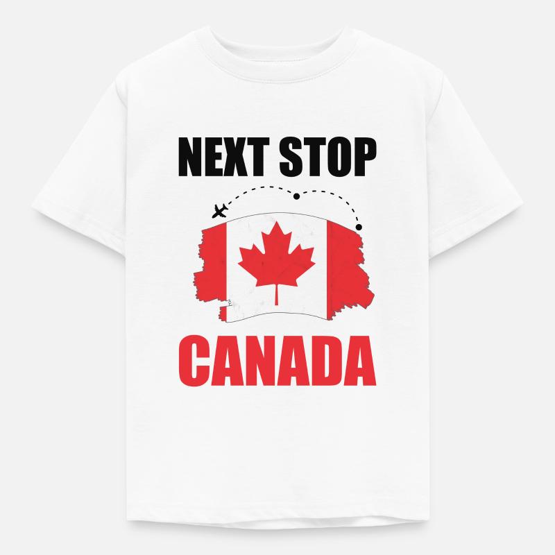 Next stop Canada trip - Kids' T-Shirt - white