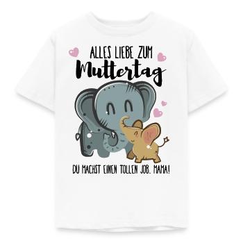 Alles Liebe zum Muttertag - Kinder T-Shirt - Weiß - Vorne - AI Model Kid Male (0cm)