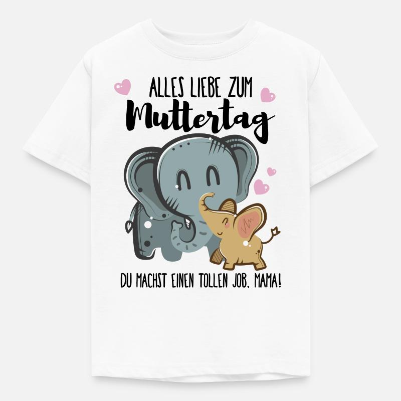 Alles Liebe zum Muttertag - Kinder T-Shirt - Weiß