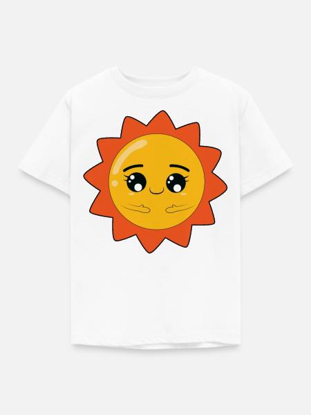 Sonne - Kinder T-Shirt - Weiß