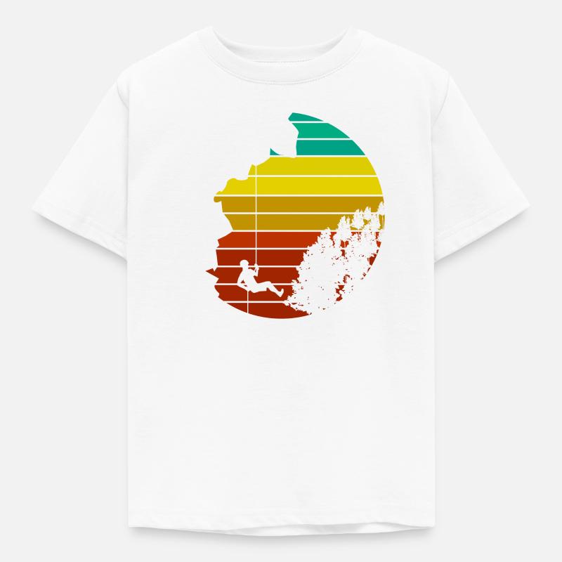 klettern - Kinder T-Shirt - Weiß