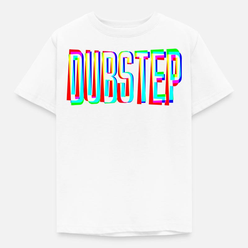 Dubstep Techno Raver Headbanger DJ Geschenk - Kinder T-Shirt - Weiß