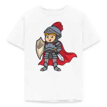 Freundlicher Ritter als Geburtstagsgeschenk Design - Kinder T-Shirt - Weiß - Vorne - AI Model Kid Male (0cm)