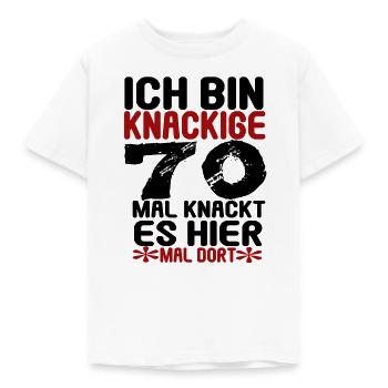 70 Geburtstag 70 Jahre alt Geschenk - Kinder T-Shirt - Weiß - Vorne - AI Model Kid Male (0cm)