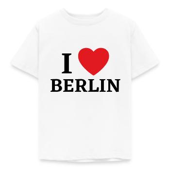 I Love Berlin - Kinder T-Shirt - Weiß - Vorne - AI Model Kid Male (0cm)