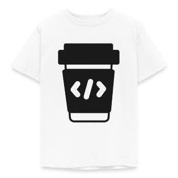 Programmeur Codeur Codage Café - T-shirt Enfant - blanc - Devant - AI Model Kid Male (0cm)