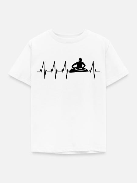 DJ - Kinder T-Shirt - Weiß