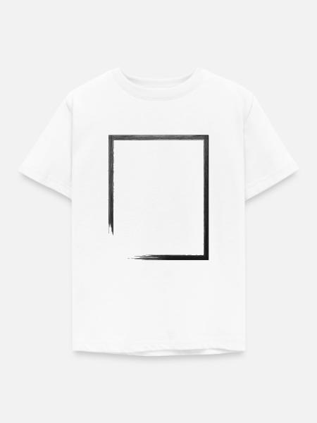 Rechteck - Kinder T-Shirt - Weiß