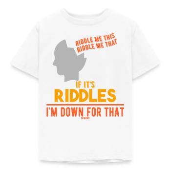 Solving puzzles - Kids' T-Shirt - white - Front - AI Model Kid Male (0cm)