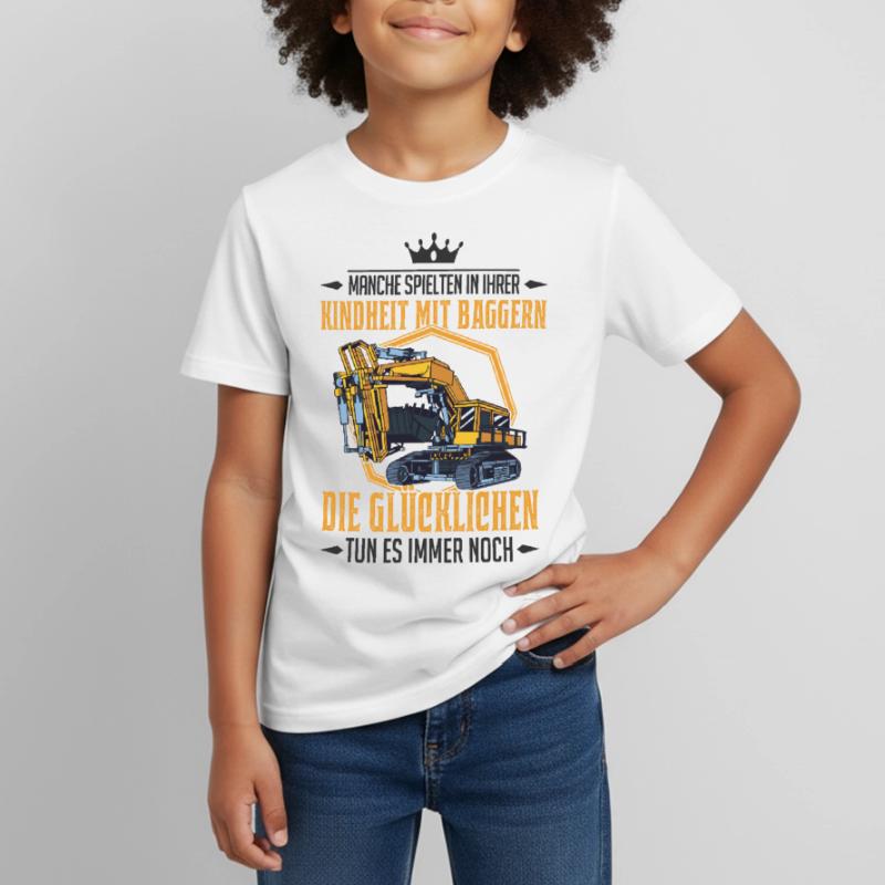 Baggerführer Bagger Spruch Baggerfahrer Geschenk Kinder T-Shirt
