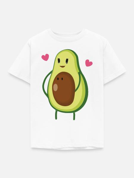 Avocado - Kinder T-Shirt - Weiß