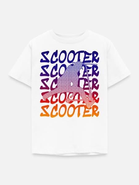 Stunt Scooter - Kinder T-Shirt - Weiß