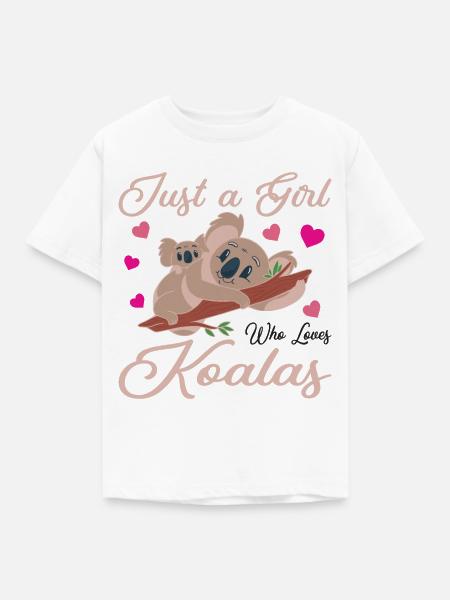 Koala Koalabär Koalas - Kinder T-Shirt - Weiß