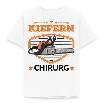 Kiefern Chirurg Baumfäller Förster Forstwirt - Kinder T-Shirt - Weiß - Vorne - AI Model Kid Male (0cm)