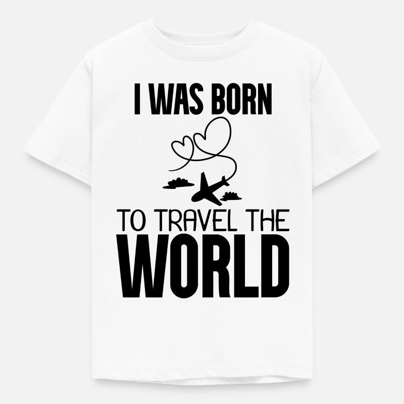 Flugzeug - Børne-T-shirt - hvid