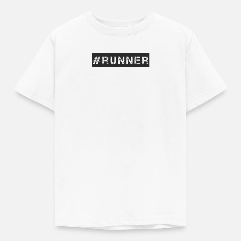 Course à pied - #runner - T-shirt Enfant - blanc