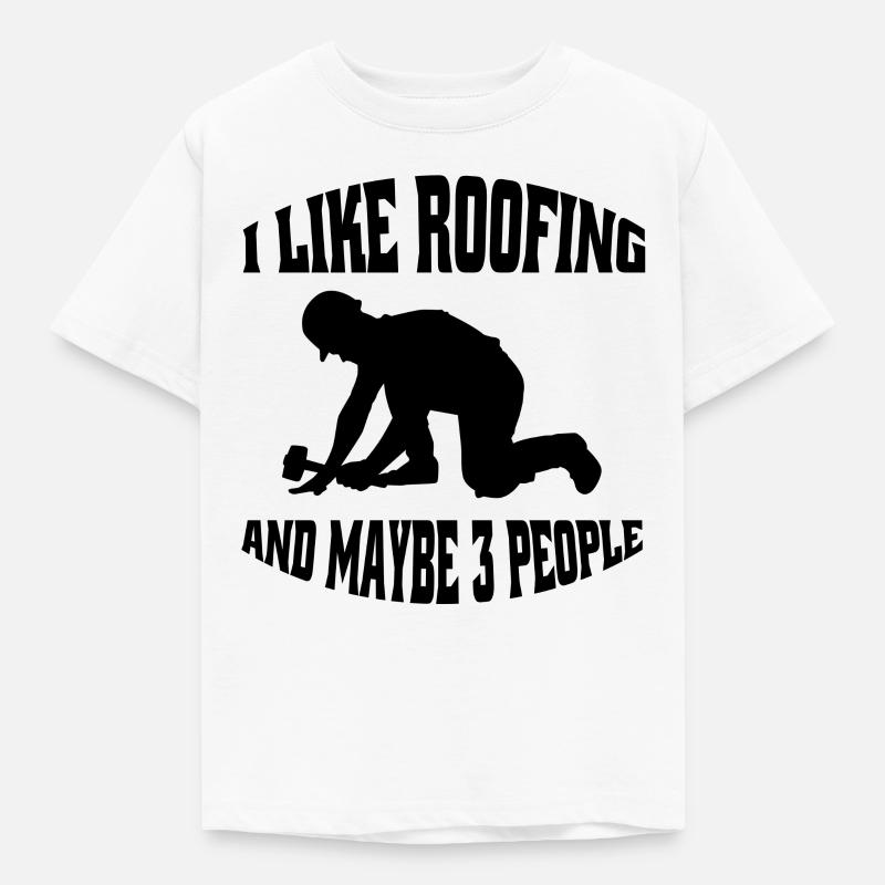 Dachdecker Handwerk Dachdeckermeister Spruch - Kinder T-Shirt - Weiß