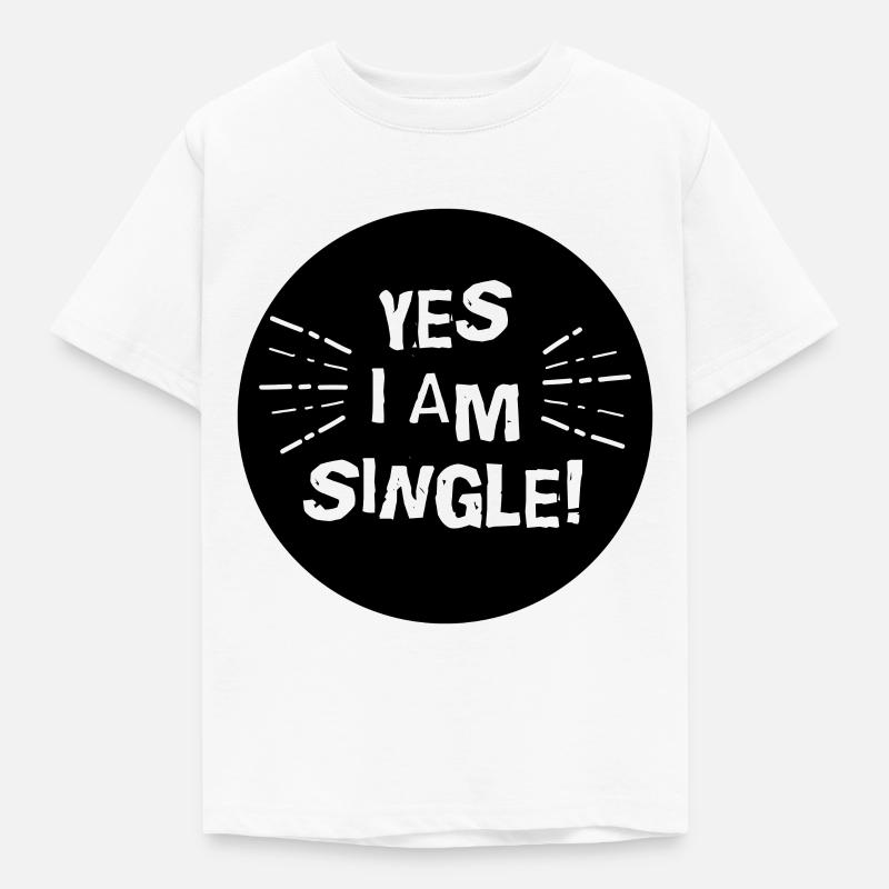 Célibataire - T-shirt Enfant - blanc
