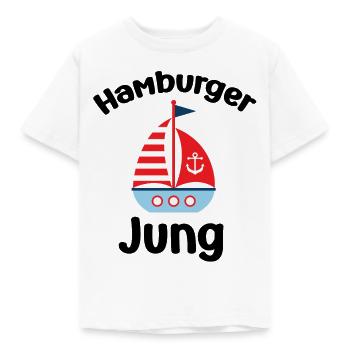 Hamburger Jung Moin bin neu hier Baby Hamburg - Kinder T-Shirt - Weiß - Vorne - AI Model Kid Male (0cm)