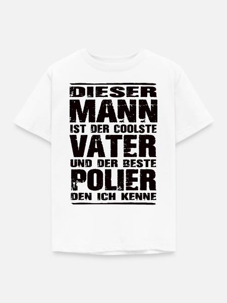 Vater und Polier - Kinder T-Shirt - Weiß
