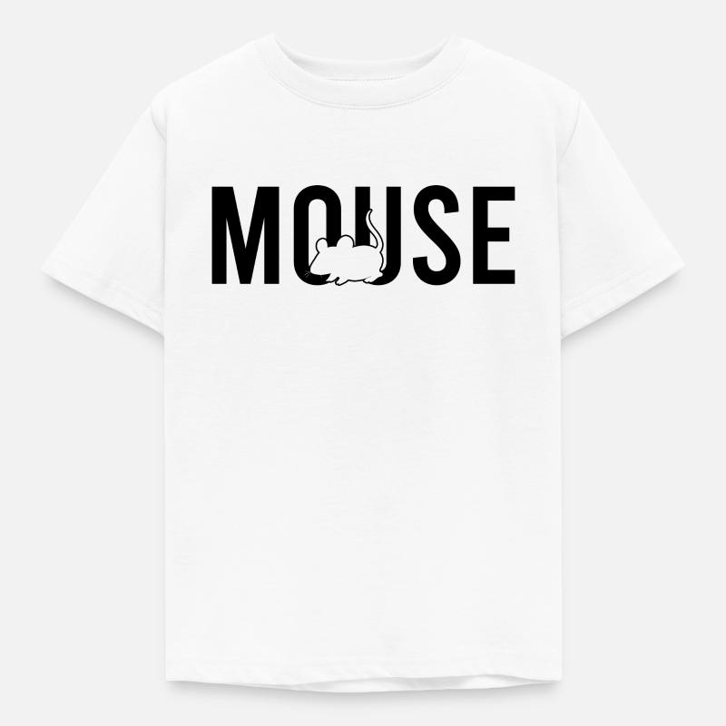 Maus mouse - Kinder T-Shirt - Weiß