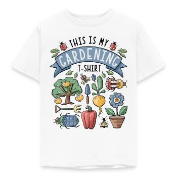 Lumière de jardinage - T-shirt Enfant - blanc - Devant - AI Model Kid Male (0cm)