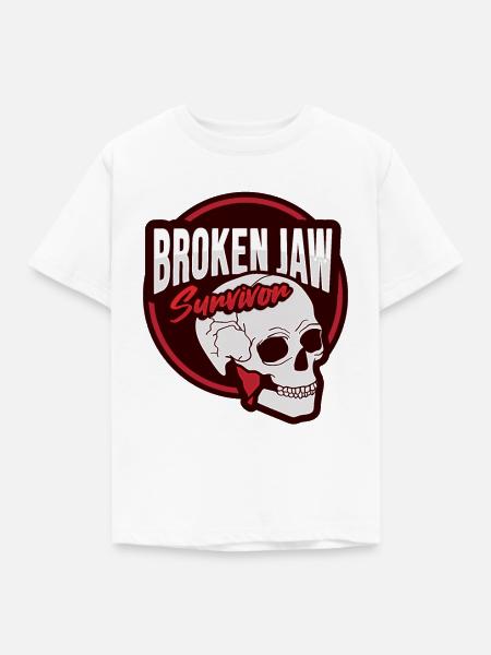 Gebrochenes Kiefer - Kinder T-Shirt - Weiß