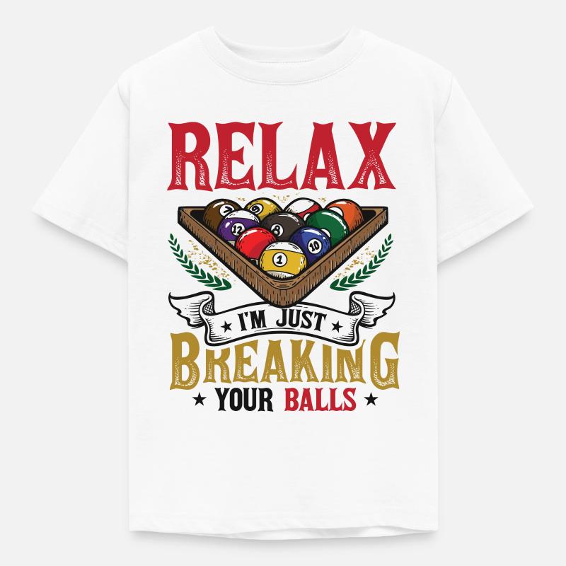 Billards Pool Players - Kinder T-Shirt - Weiß