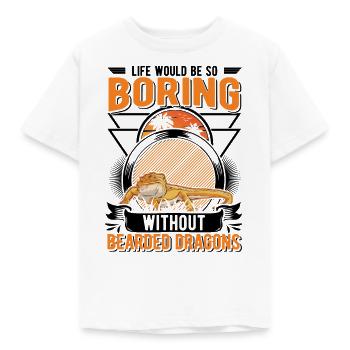 Bearded Dragon Gift Bearded Dragon - Kids' T-Shirt - white - Front - AI Model Kid Male (0cm)