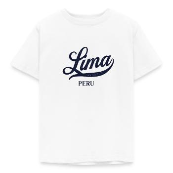 Retro Peru City - Vintage Lima - Kids' T-Shirt - white - Front - AI Model Kid Male (0cm)