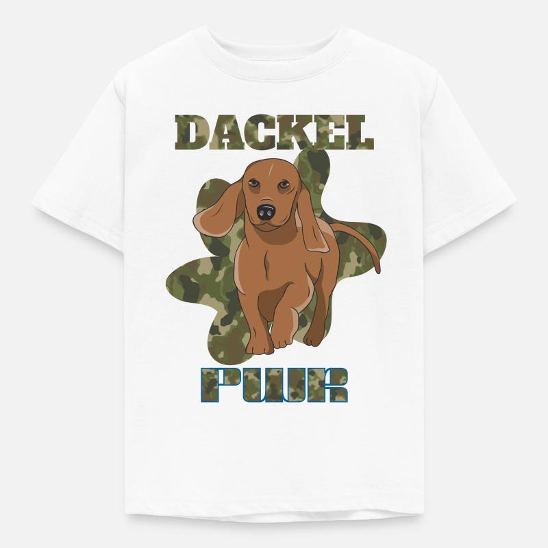 Teckel - T-shirt Enfant - blanc
