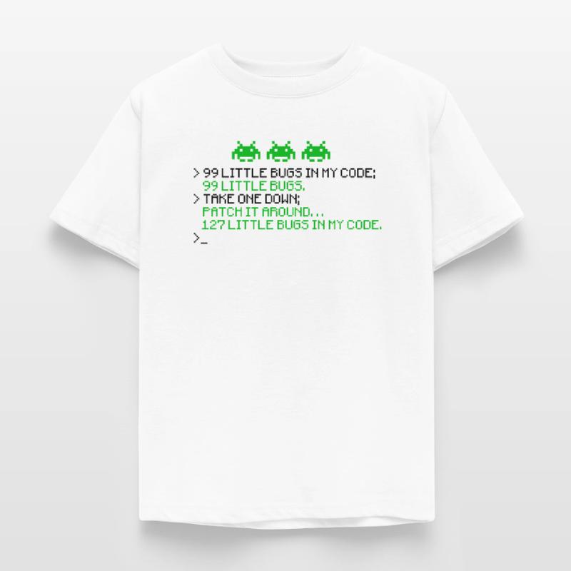 99 petits bugs dans mon code 99 petits bugs en prennent un T-shirt Enfant